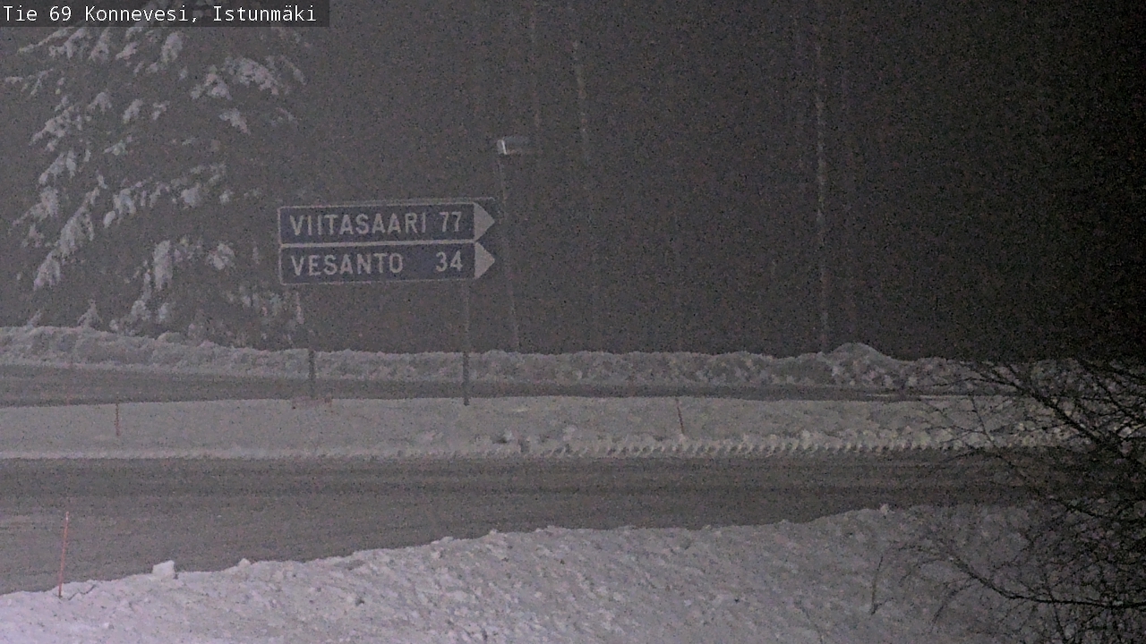 Weather Camera Image Väg 69 Konnevesi, Istunmäki, Konnevesi, Keski-Suomi