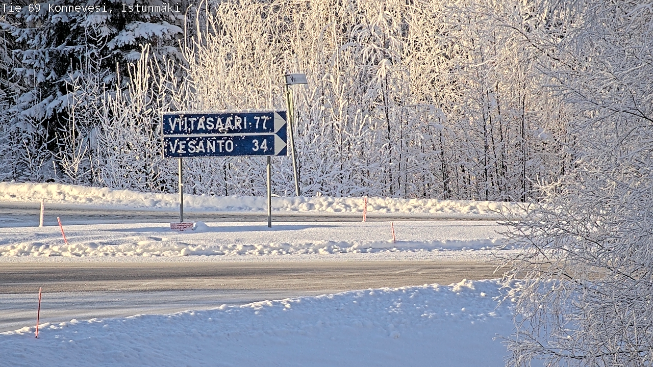 Weather Camera Image Road 69 Konnevesi, Istunmäki, Konnevesi, Keski-Suomi