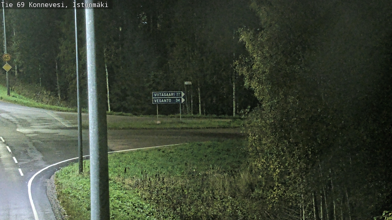 Weather Camera Image Road 69 Konnevesi, Istunmäki, Konnevesi, Keski-Suomi