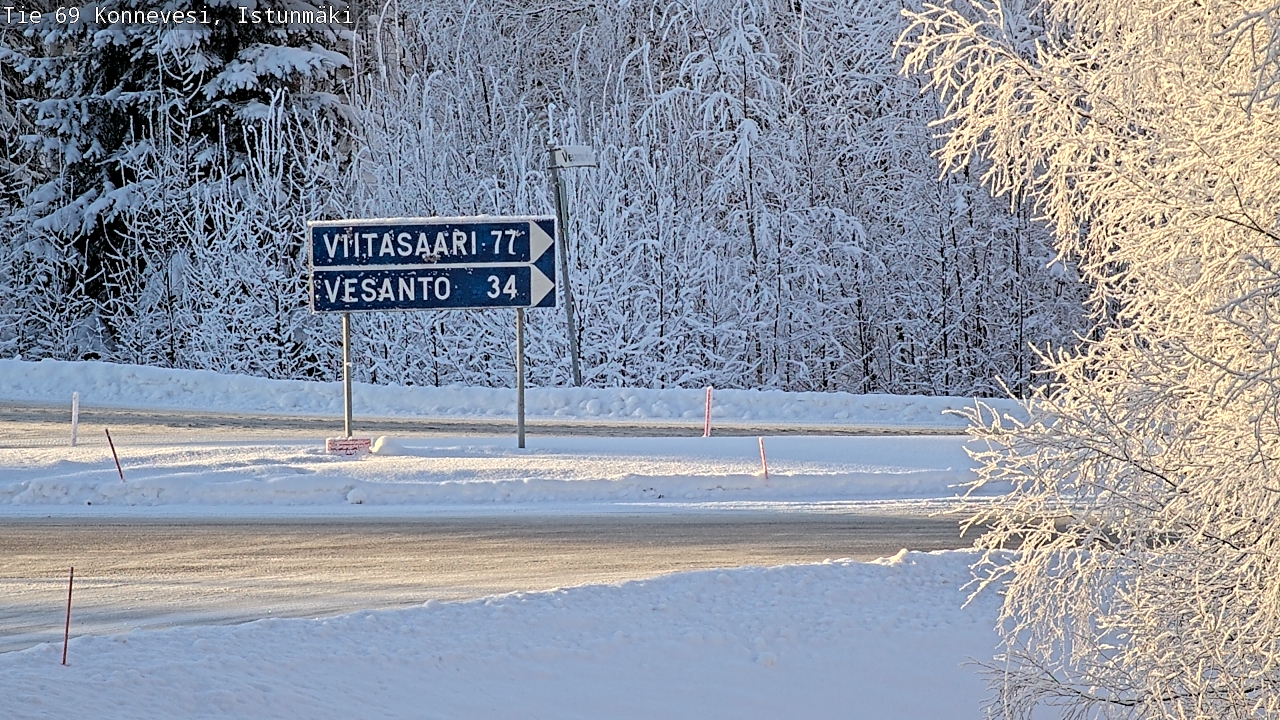 Weather Camera Image Road 69 Konnevesi, Istunmäki, Konnevesi, Keski-Suomi