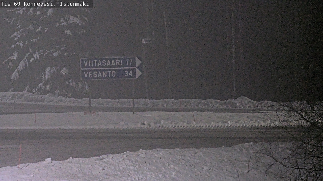 Weather Camera Image Väg 69 Konnevesi, Istunmäki, Konnevesi, Keski-Suomi