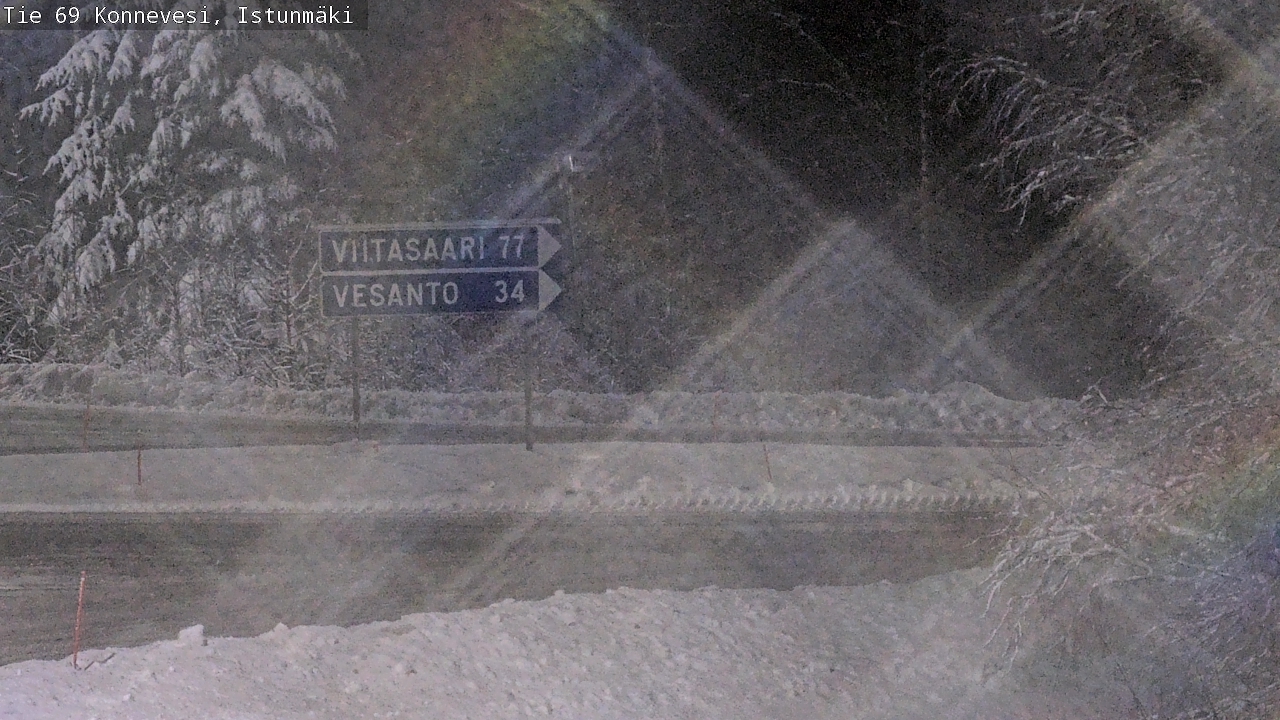 Weather Camera Image Väg 69 Konnevesi, Istunmäki, Konnevesi, Keski-Suomi