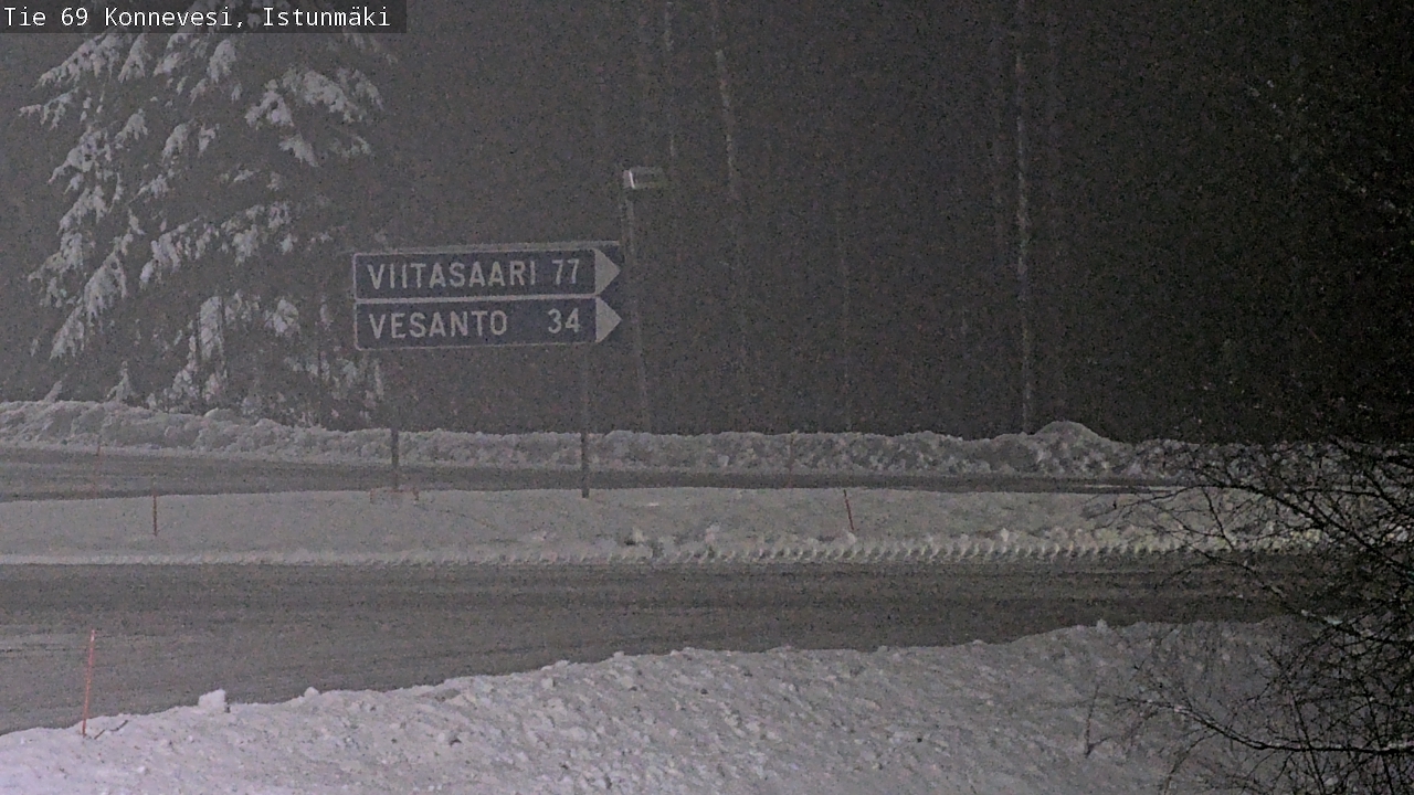 Weather Camera Image Väg 69 Konnevesi, Istunmäki, Konnevesi, Keski-Suomi