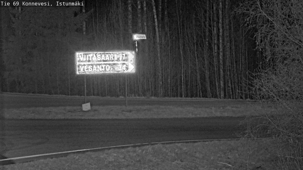 Weather Camera Image Väg 69 Konnevesi, Istunmäki, Konnevesi, Keski-Suomi