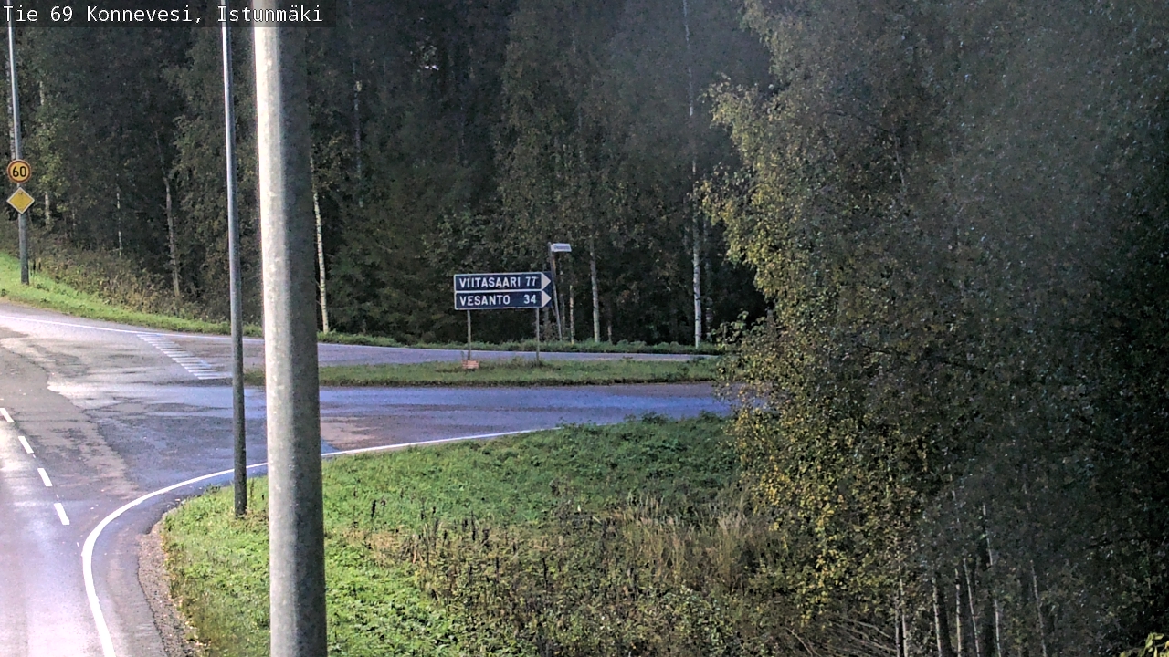 Weather Camera Image Road 69 Konnevesi, Istunmäki, Konnevesi, Keski-Suomi