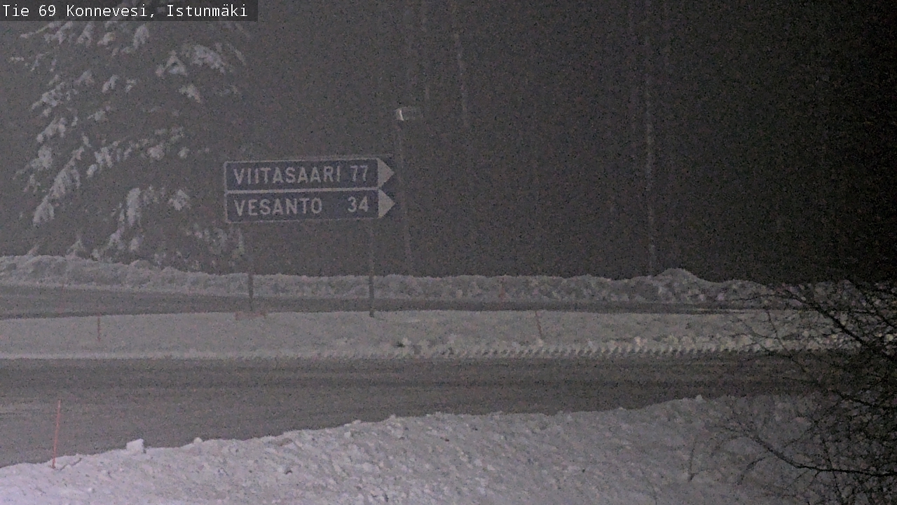 Weather Camera Image Väg 69 Konnevesi, Istunmäki, Konnevesi, Keski-Suomi