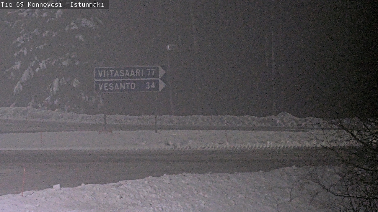 Weather Camera Image Väg 69 Konnevesi, Istunmäki, Konnevesi, Keski-Suomi
