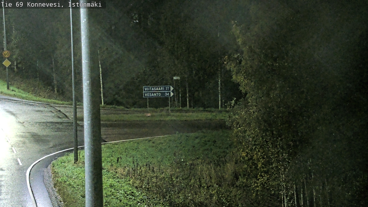 Weather Camera Image Road 69 Konnevesi, Istunmäki, Konnevesi, Keski-Suomi