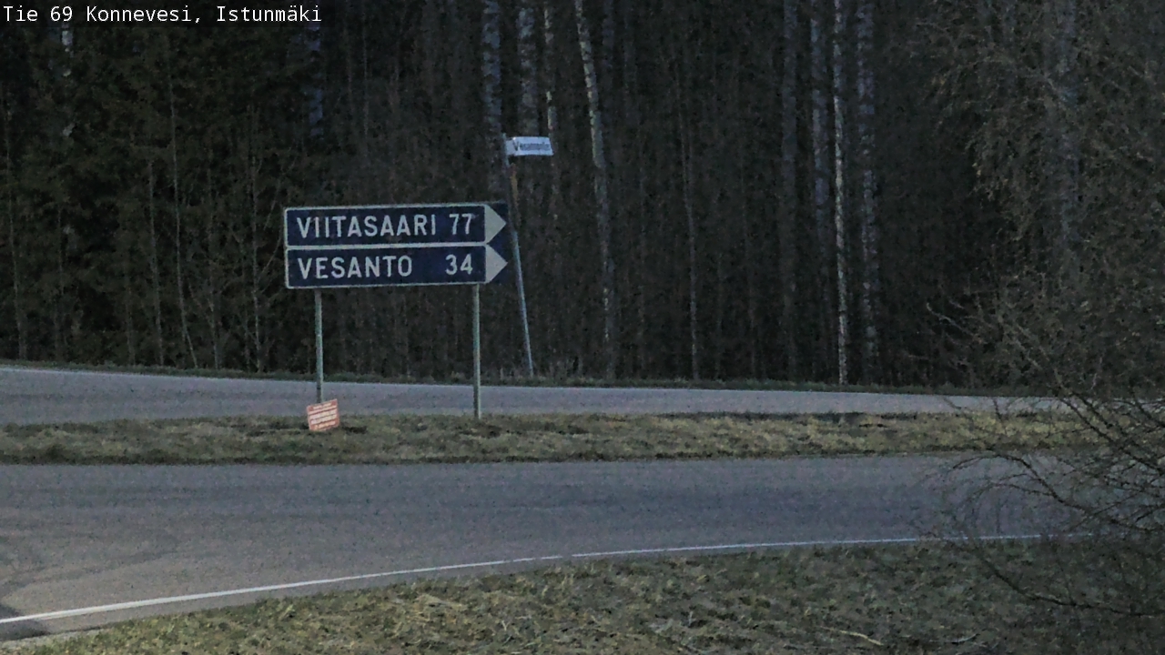 Weather Camera Image Väg 69 Konnevesi, Istunmäki, Konnevesi, Keski-Suomi
