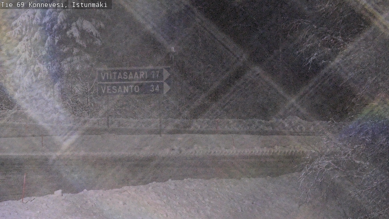 Weather Camera Image Väg 69 Konnevesi, Istunmäki, Konnevesi, Keski-Suomi