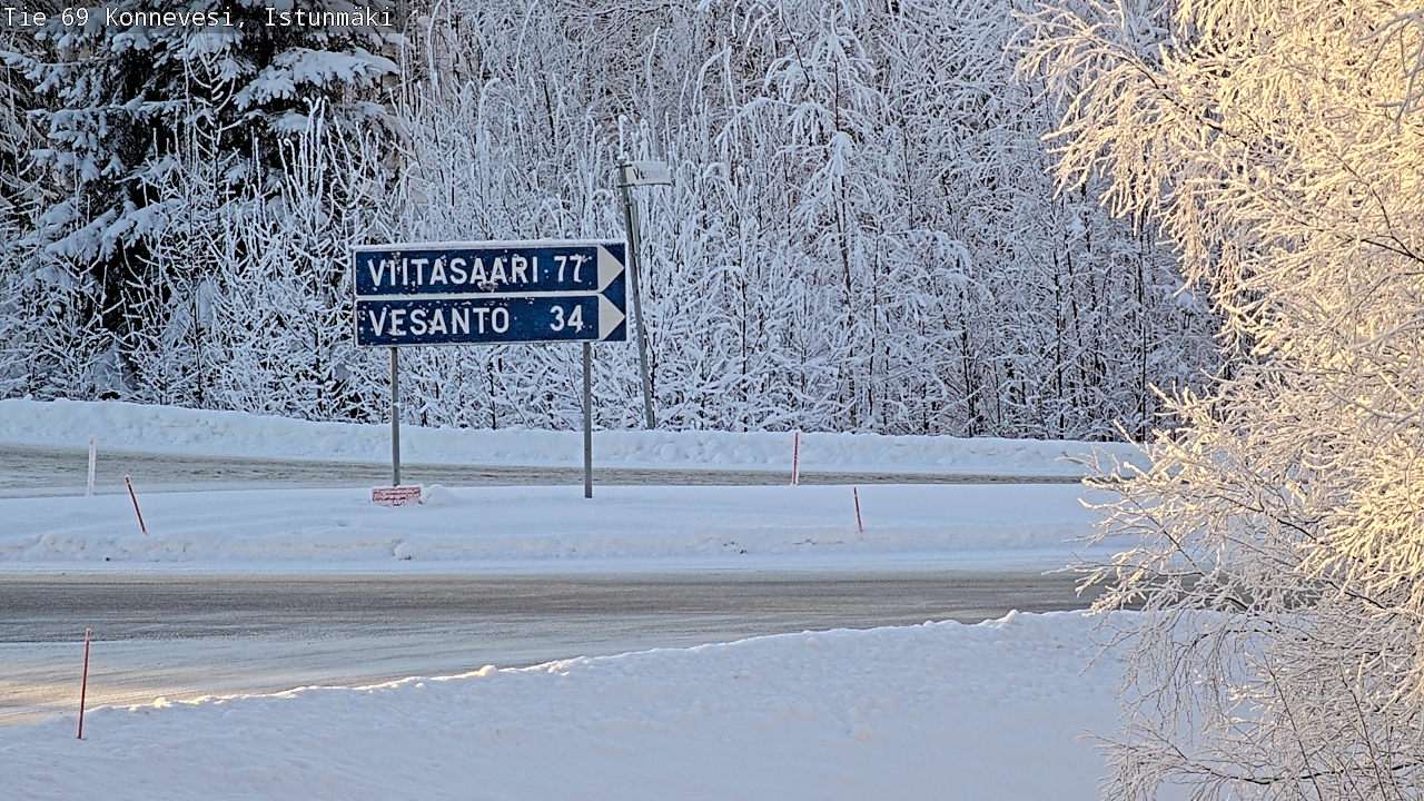 Weather Camera Image Road 69 Konnevesi, Istunmäki, Konnevesi, Keski-Suomi