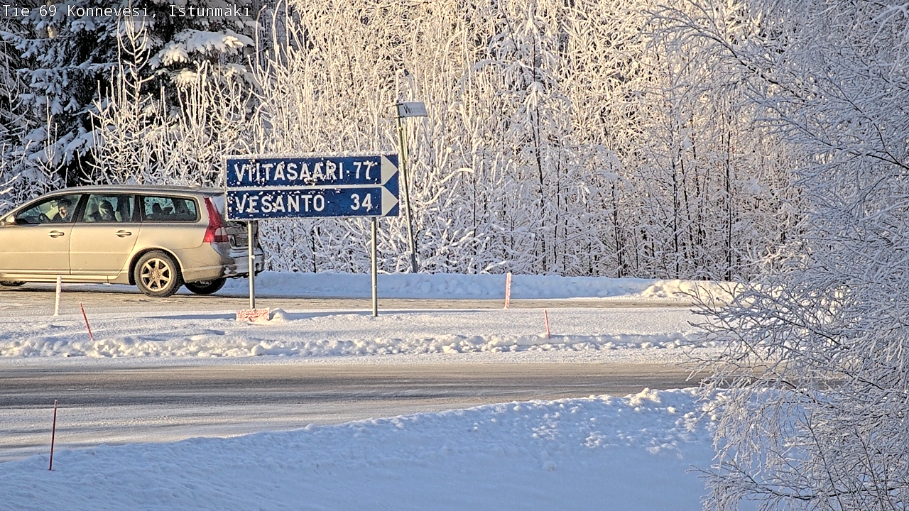 Weather Camera Image Road 69 Konnevesi, Istunmäki, Konnevesi, Keski-Suomi