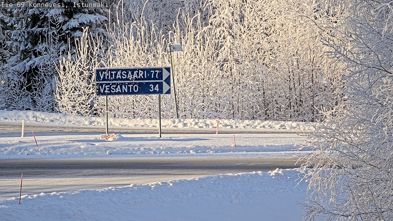 Weather Camera Image Road 69 Konnevesi, Istunmäki, Konnevesi, Keski-Suomi