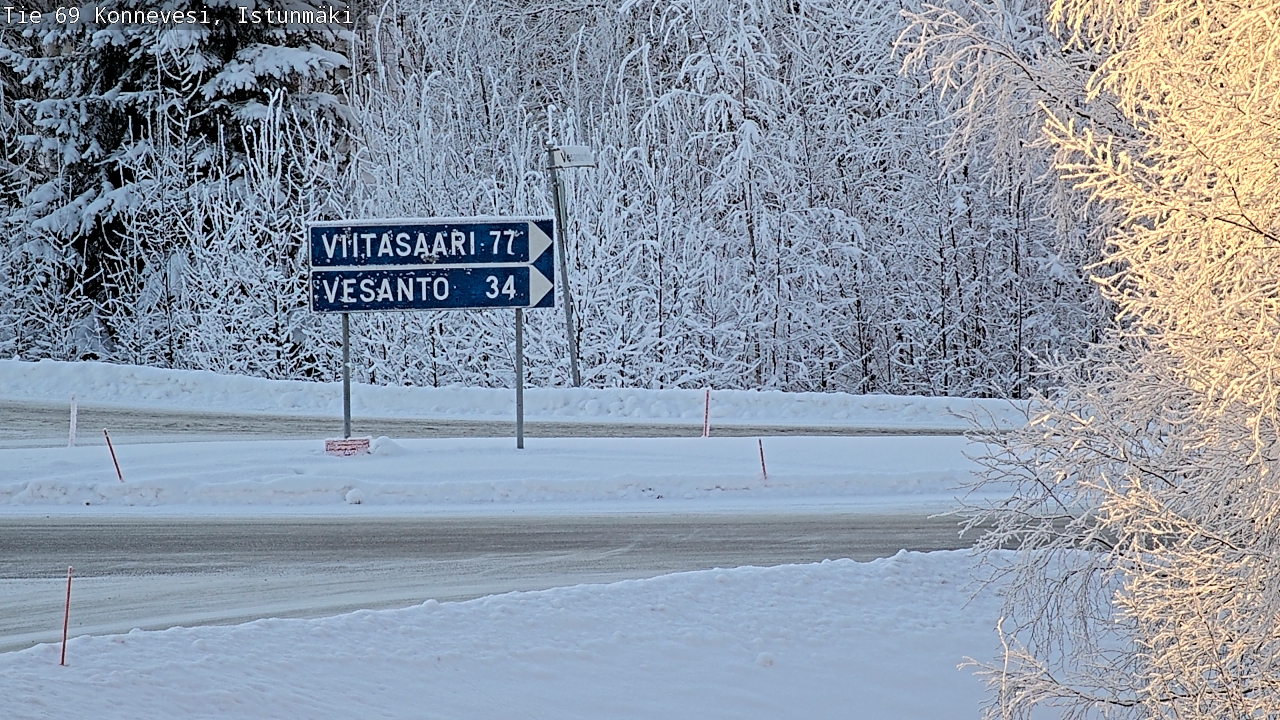 Weather Camera Image Road 69 Konnevesi, Istunmäki, Konnevesi, Keski-Suomi