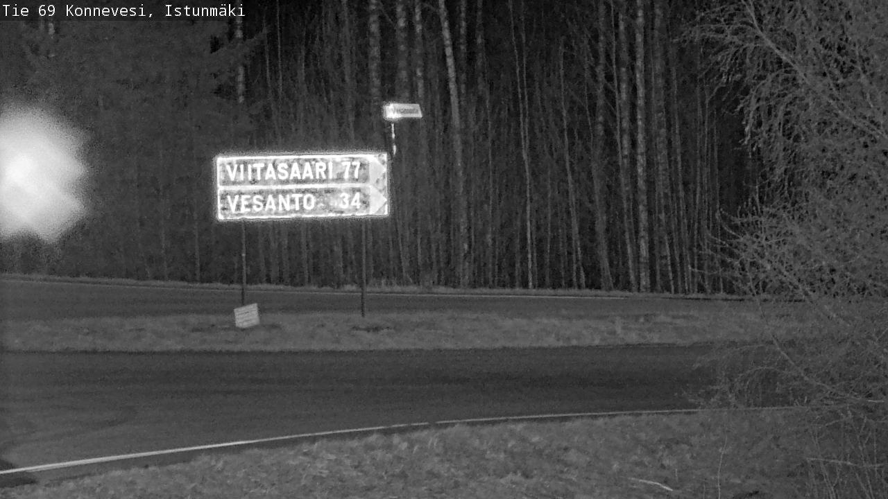 Weather Camera Image Väg 69 Konnevesi, Istunmäki, Konnevesi, Keski-Suomi