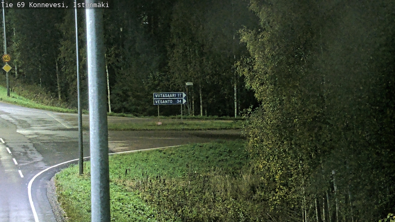 Weather Camera Image Road 69 Konnevesi, Istunmäki, Konnevesi, Keski-Suomi