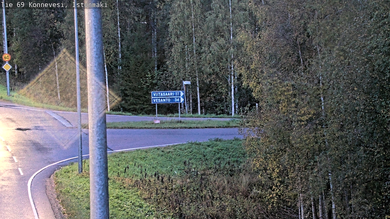 Weather Camera Image Road 69 Konnevesi, Istunmäki, Konnevesi, Keski-Suomi