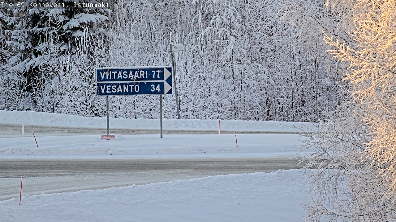 Weather Camera Image Road 69 Konnevesi, Istunmäki, Konnevesi, Keski-Suomi