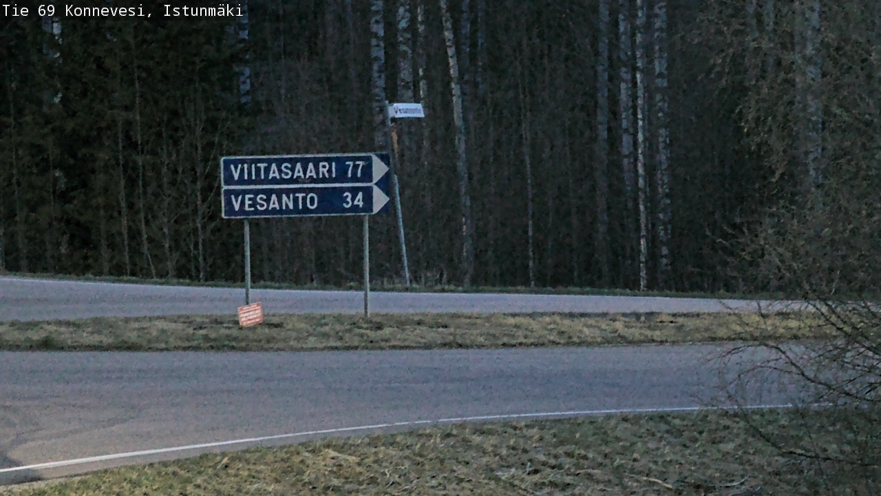 Weather Camera Image Väg 69 Konnevesi, Istunmäki, Konnevesi, Keski-Suomi