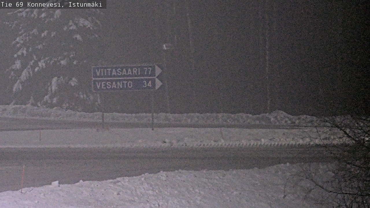 Weather Camera Image Väg 69 Konnevesi, Istunmäki, Konnevesi, Keski-Suomi