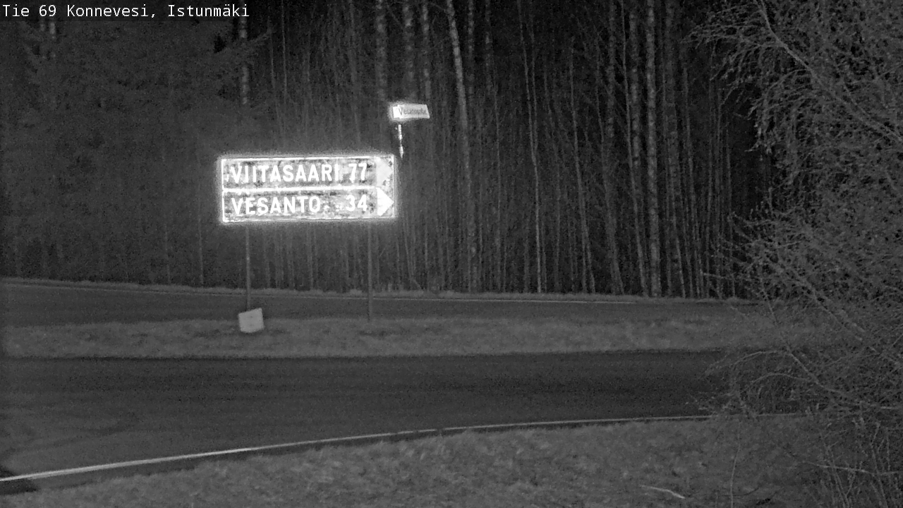 Weather Camera Image Väg 69 Konnevesi, Istunmäki, Konnevesi, Keski-Suomi