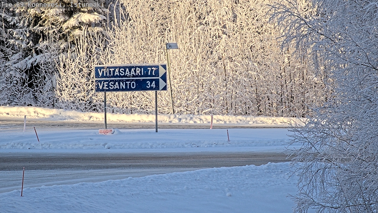Weather Camera Image Road 69 Konnevesi, Istunmäki, Konnevesi, Keski-Suomi