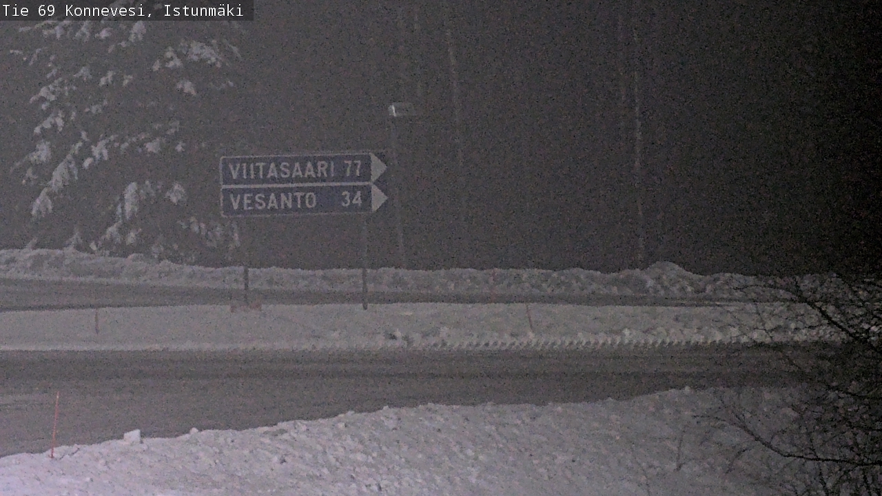 Weather Camera Image Väg 69 Konnevesi, Istunmäki, Konnevesi, Keski-Suomi