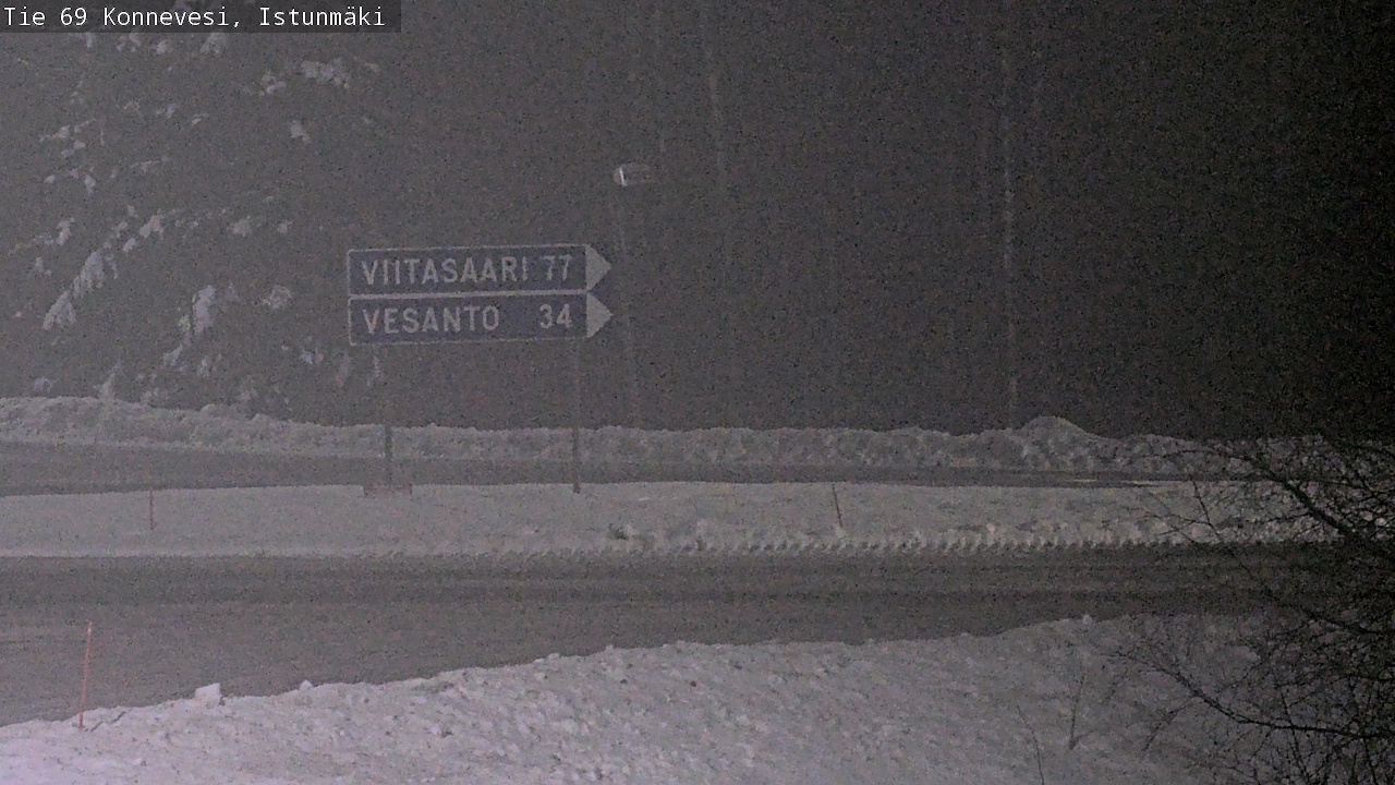 Weather Camera Image Väg 69 Konnevesi, Istunmäki, Konnevesi, Keski-Suomi
