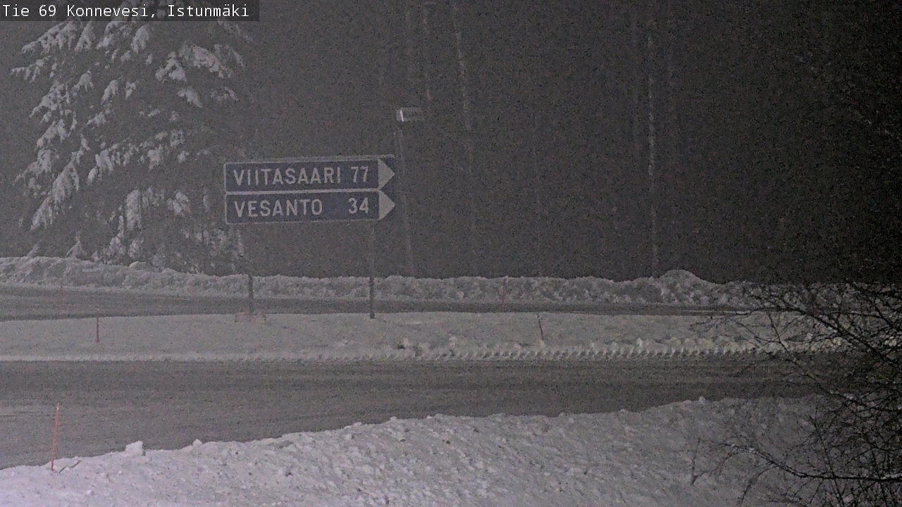 Weather Camera Image Väg 69 Konnevesi, Istunmäki, Konnevesi, Keski-Suomi