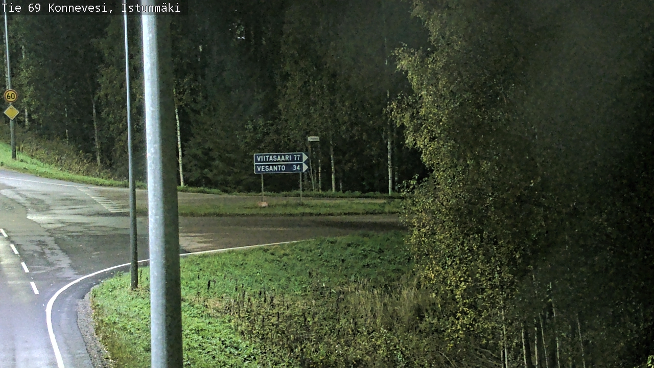 Weather Camera Image Road 69 Konnevesi, Istunmäki, Konnevesi, Keski-Suomi