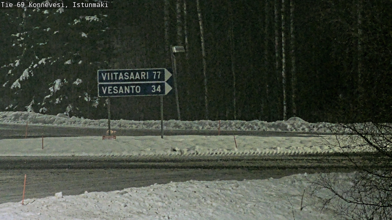 Weather Camera Image Väg 69 Konnevesi, Istunmäki, Konnevesi, Keski-Suomi
