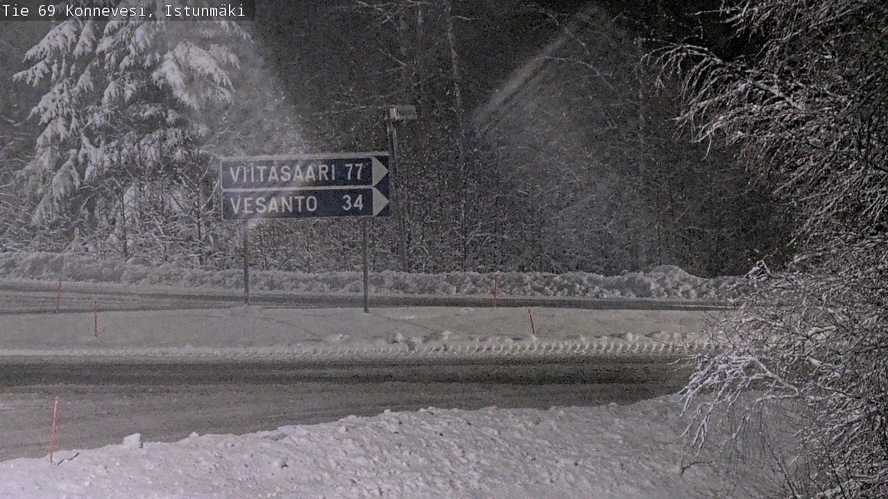 Weather Camera Image Väg 69 Konnevesi, Istunmäki, Konnevesi, Keski-Suomi