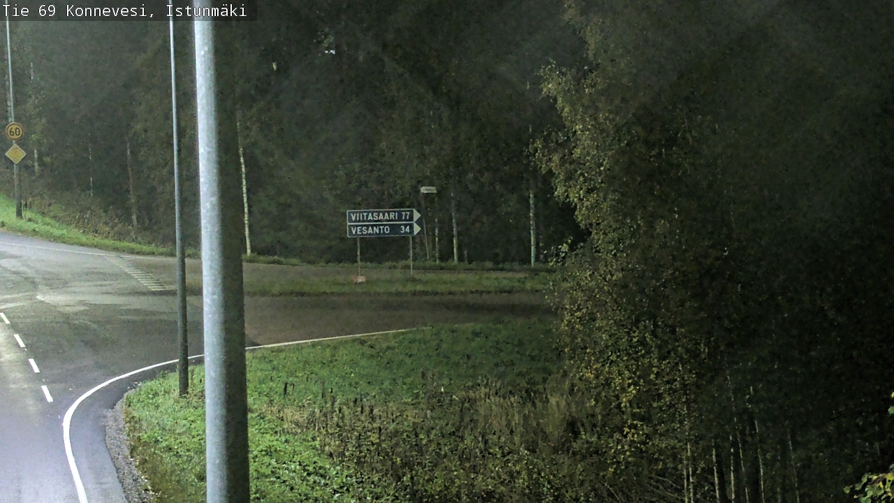 Weather Camera Image Road 69 Konnevesi, Istunmäki, Konnevesi, Keski-Suomi