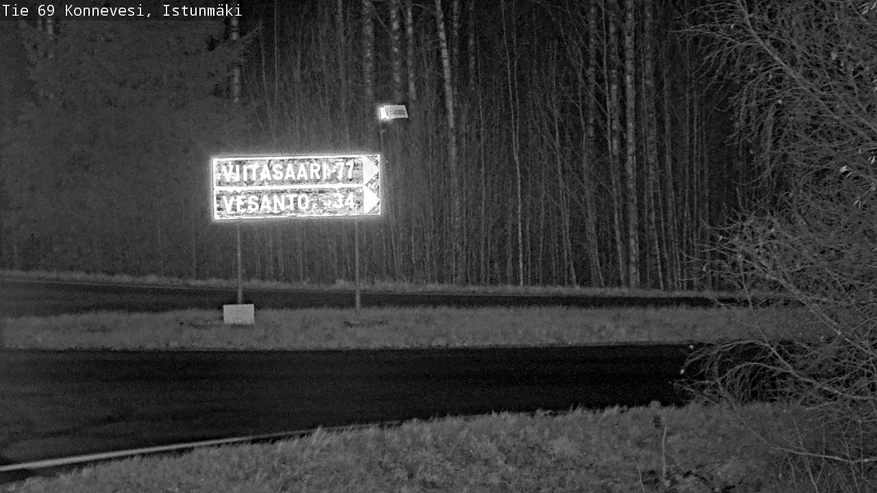 Weather Camera Image Väg 69 Konnevesi, Istunmäki, Konnevesi, Keski-Suomi