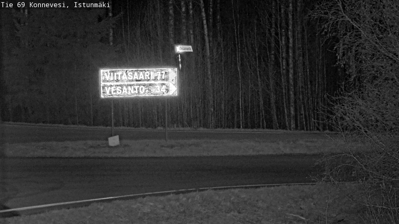 Weather Camera Image Väg 69 Konnevesi, Istunmäki, Konnevesi, Keski-Suomi