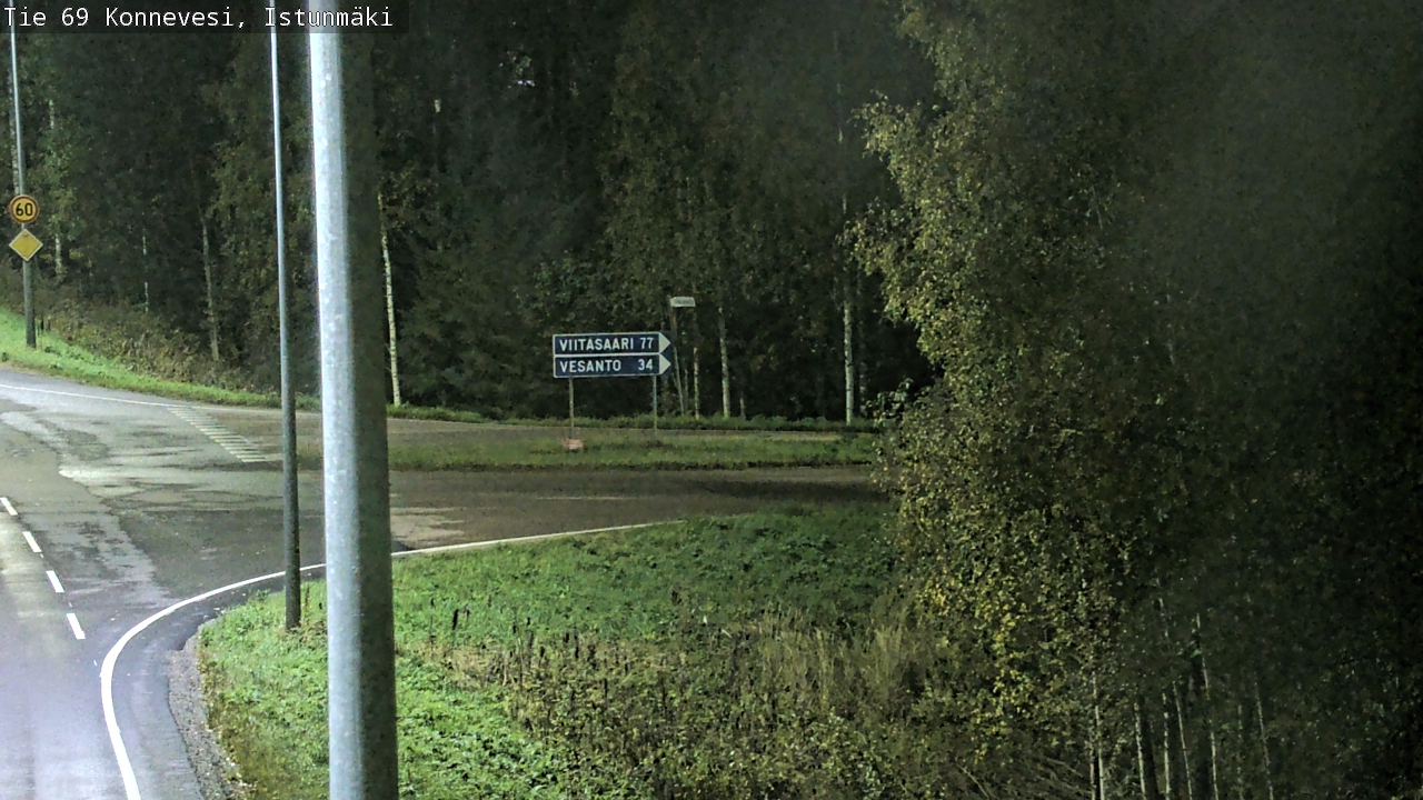 Weather Camera Image Road 69 Konnevesi, Istunmäki, Konnevesi, Keski-Suomi