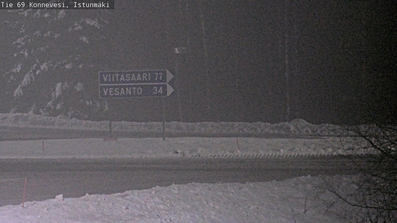 Weather Camera Image Väg 69 Konnevesi, Istunmäki, Konnevesi, Keski-Suomi