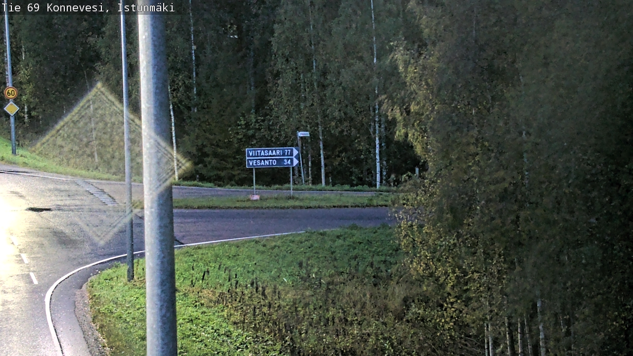 Weather Camera Image Road 69 Konnevesi, Istunmäki, Konnevesi, Keski-Suomi