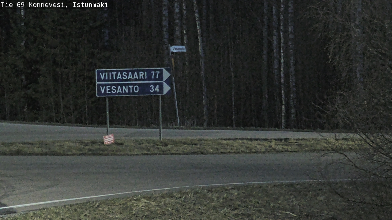 Weather Camera Image Väg 69 Konnevesi, Istunmäki, Konnevesi, Keski-Suomi