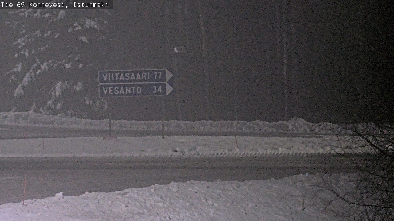 Weather Camera Image Väg 69 Konnevesi, Istunmäki, Konnevesi, Keski-Suomi