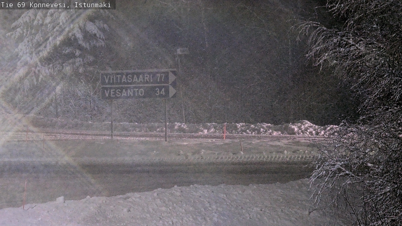 Weather Camera Image Väg 69 Konnevesi, Istunmäki, Konnevesi, Keski-Suomi