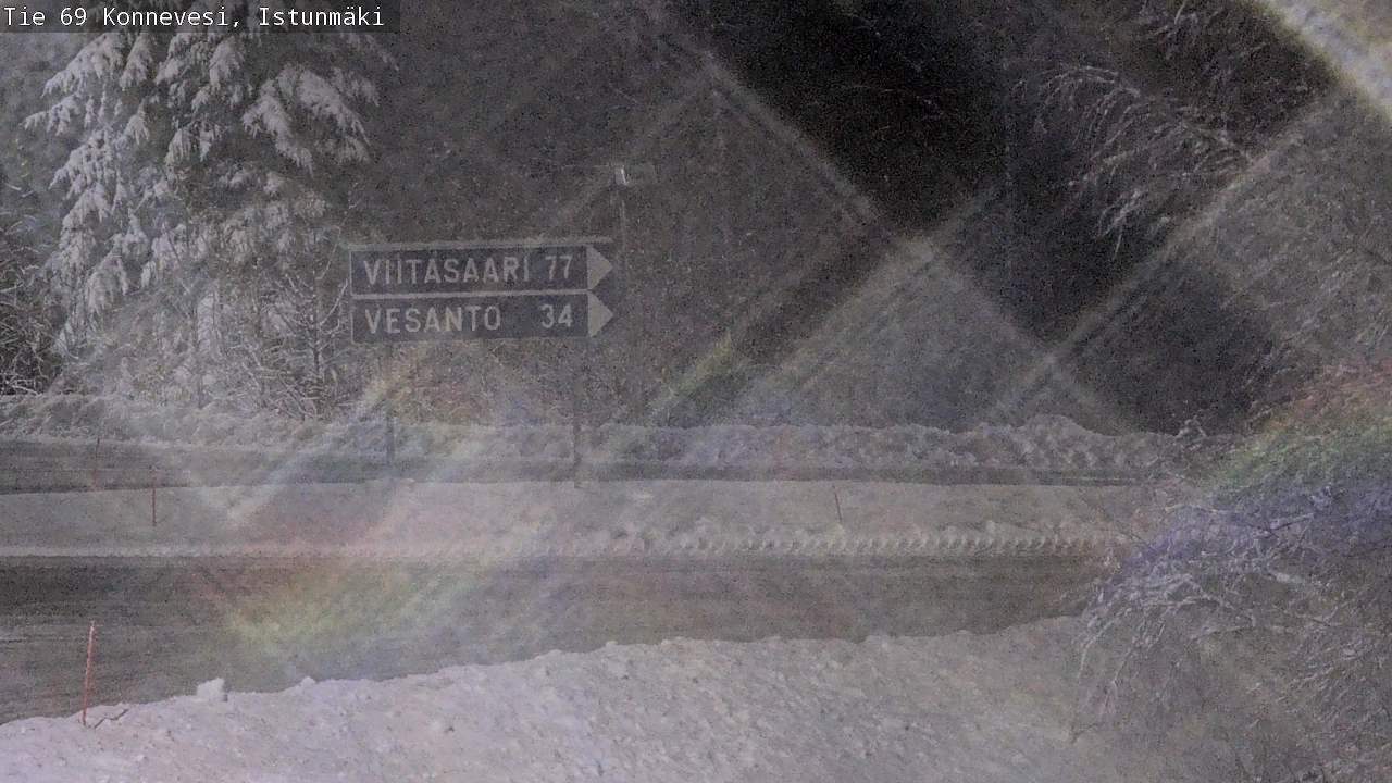 Weather Camera Image Väg 69 Konnevesi, Istunmäki, Konnevesi, Keski-Suomi