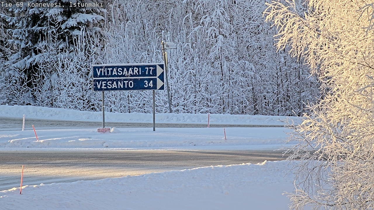 Weather Camera Image Road 69 Konnevesi, Istunmäki, Konnevesi, Keski-Suomi