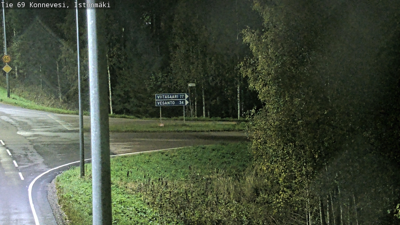 Weather Camera Image Road 69 Konnevesi, Istunmäki, Konnevesi, Keski-Suomi