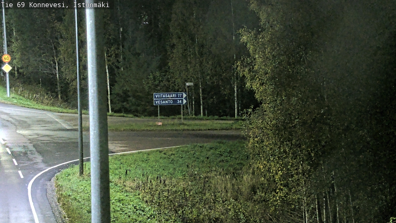 Weather Camera Image Road 69 Konnevesi, Istunmäki, Konnevesi, Keski-Suomi