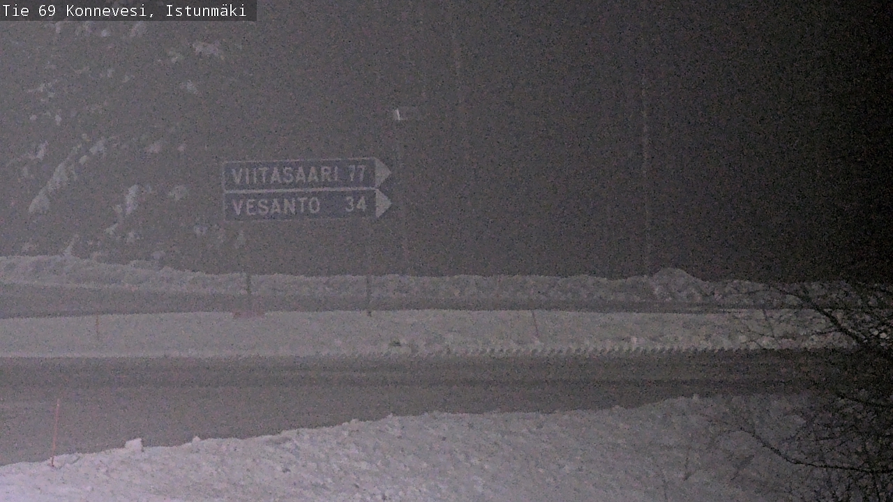 Weather Camera Image Väg 69 Konnevesi, Istunmäki, Konnevesi, Keski-Suomi