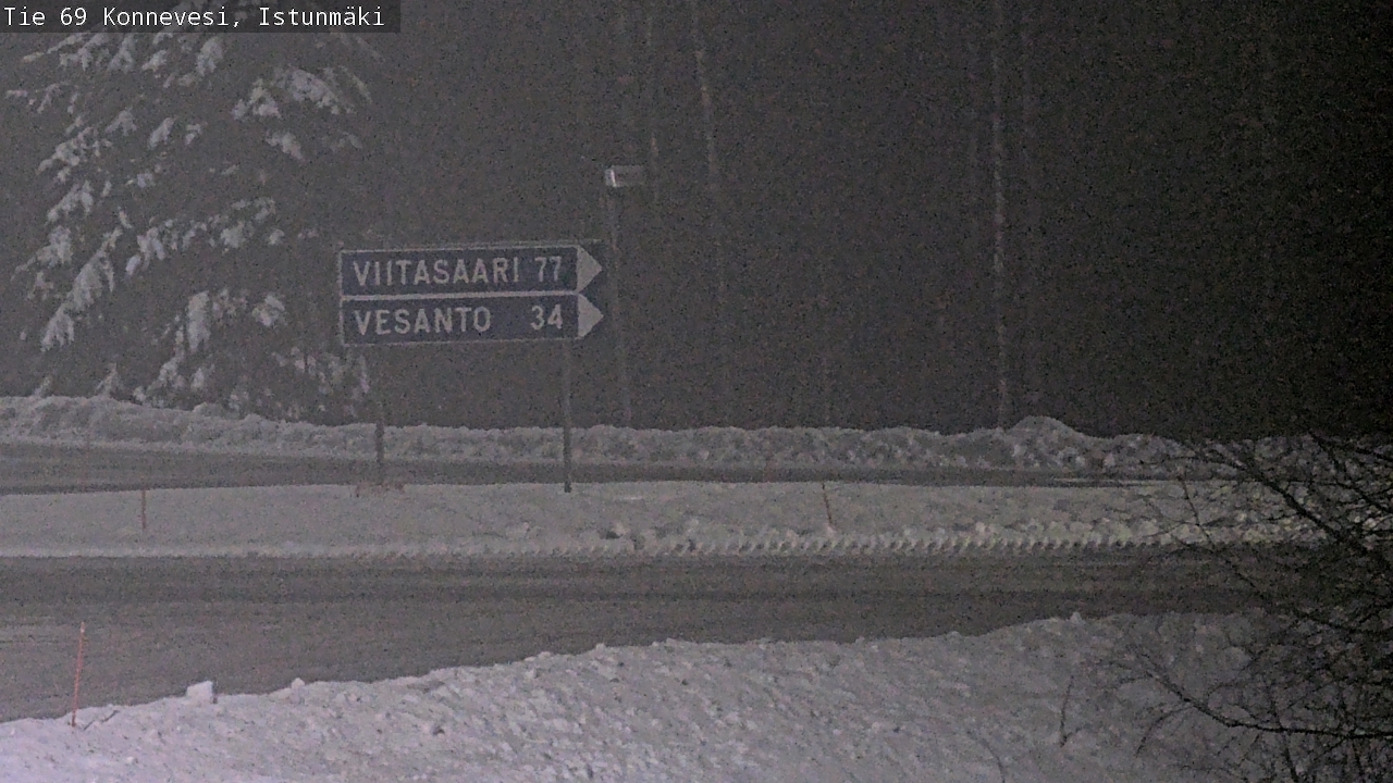 Weather Camera Image Väg 69 Konnevesi, Istunmäki, Konnevesi, Keski-Suomi