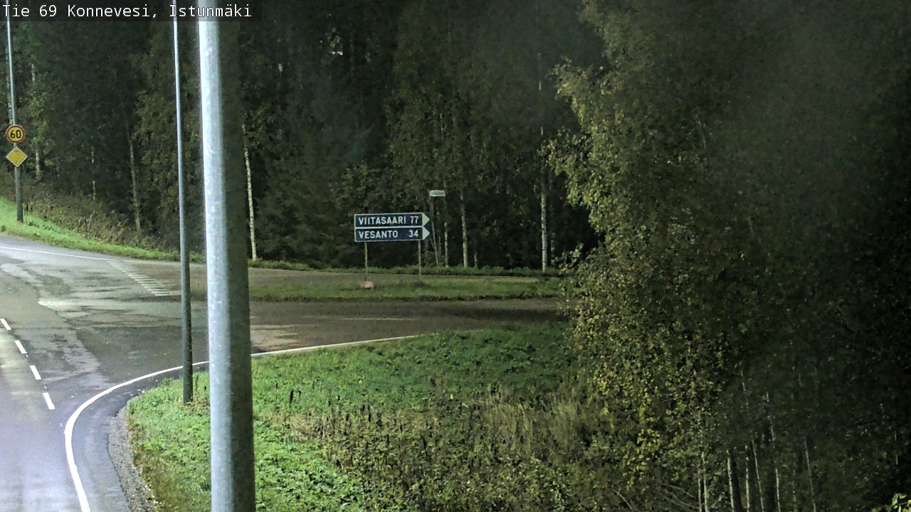 Weather Camera Image Road 69 Konnevesi, Istunmäki, Konnevesi, Keski-Suomi