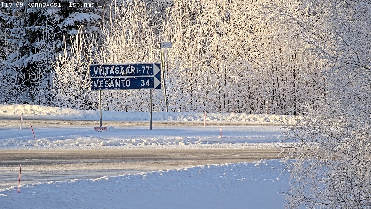 Weather Camera Image Road 69 Konnevesi, Istunmäki, Konnevesi, Keski-Suomi