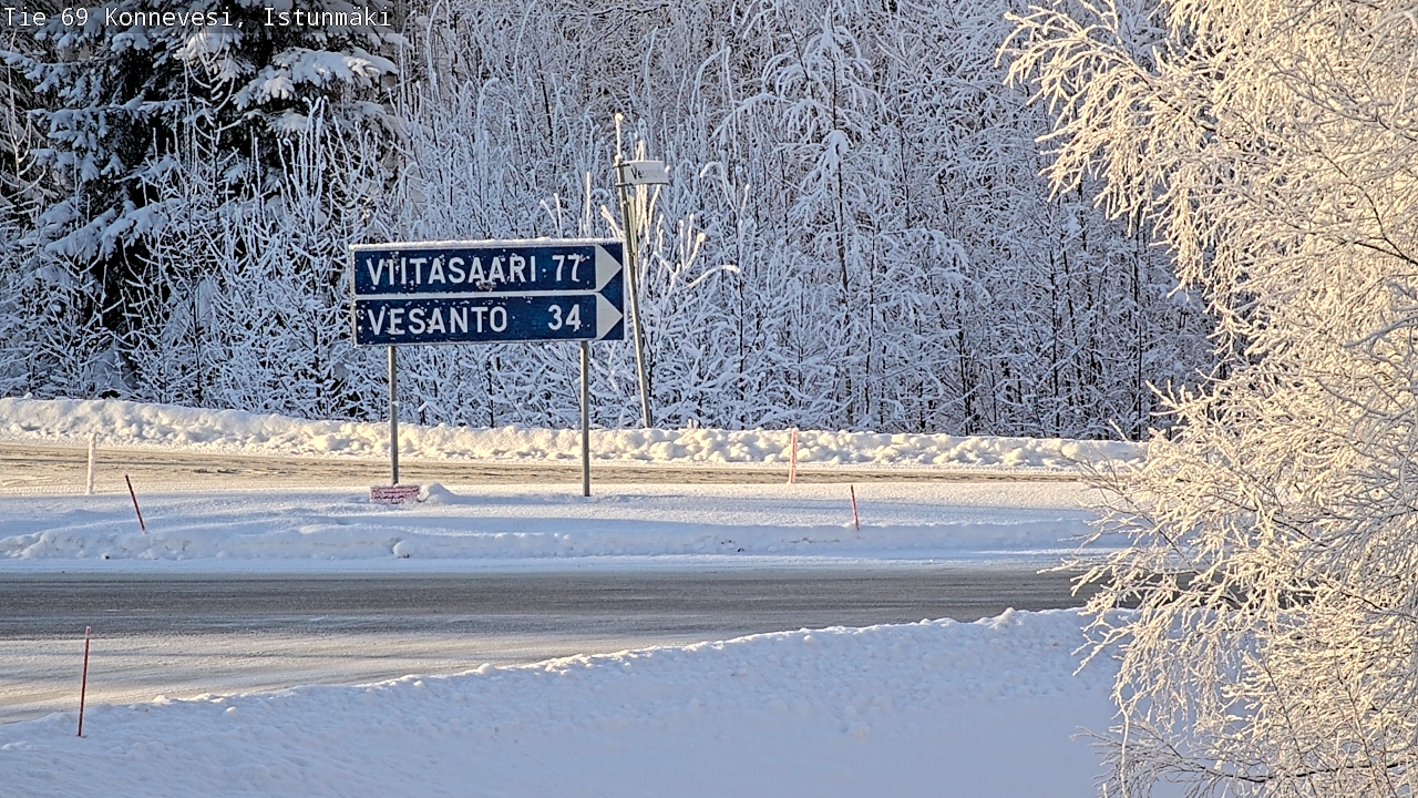 Weather Camera Image Road 69 Konnevesi, Istunmäki, Konnevesi, Keski-Suomi